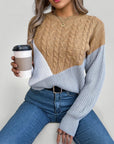Pull d'Hiver Torsadé Confortable pour Femme 3 - Mode Lumière
