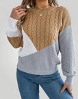 Pull d'Hiver Torsadé Confortable pour Femme 4 - Mode Lumière