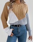 Pull d'Hiver Torsadé Confortable pour Femme 5 - Mode Lumière