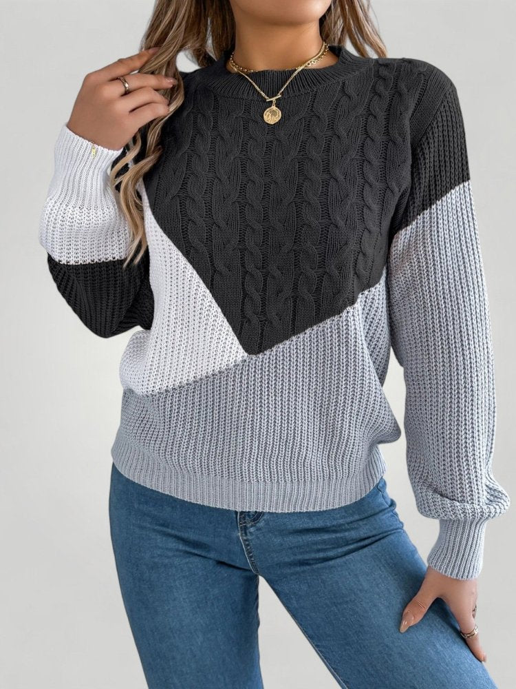 Pull d'Hiver Torsadé Confortable pour Femme 6 - Mode Lumière