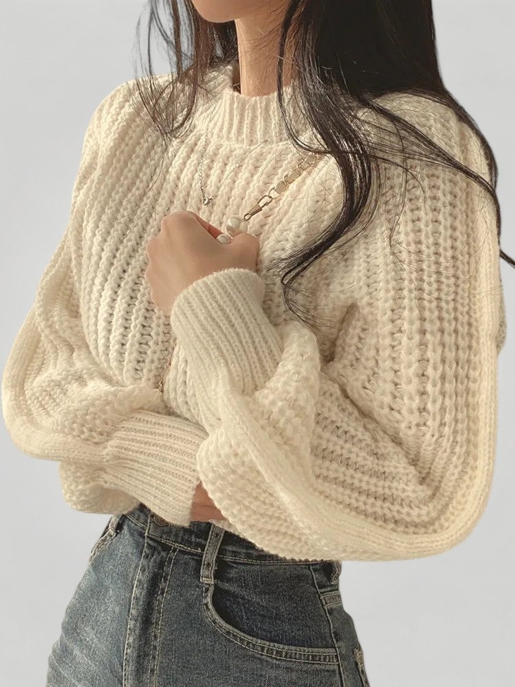 Pull d'Hiver à Manches Longues Confortable 1 - Mode Lumière