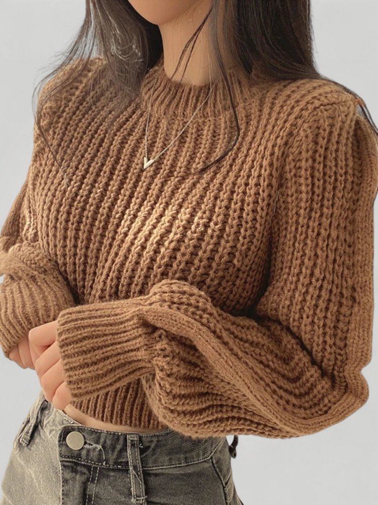 Pull d'Hiver à Manches Longues Confortable 6 - Mode Lumière