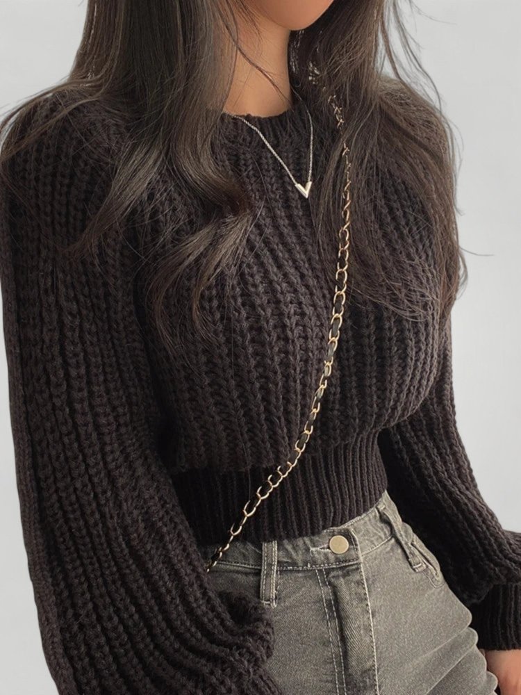 Pull d&#39;Hiver à Manches Longues Confortable 7 - Mode Lumière