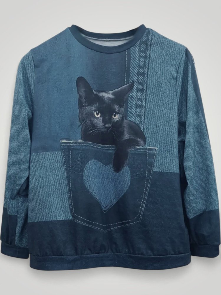 Pull de Luxe avec Design de Chat Élégant 3 - Mode Lumière