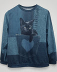 Pull de Luxe avec Design de Chat Élégant 3 - Mode Lumière