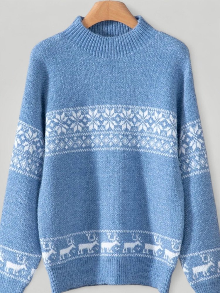 Pull de Noël Femme Chaleureux à Motif Renne 5 - Mode Lumière