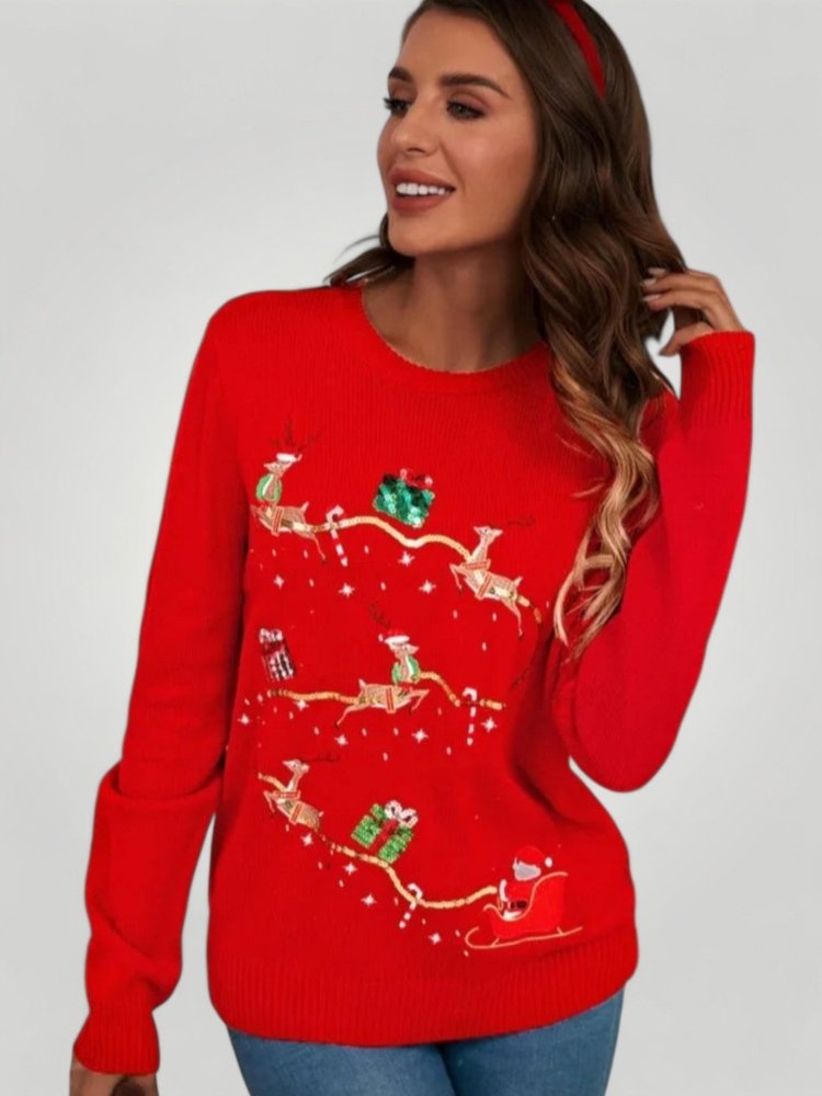 Pull de Noël Femme Festif et Confortable 3 - Mode Lumière