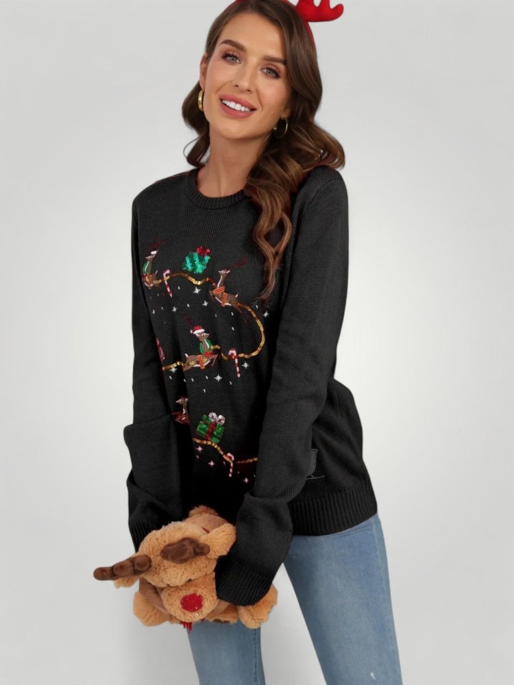 Pull de Noël Femme Festif et Confortable 4 - Mode Lumière