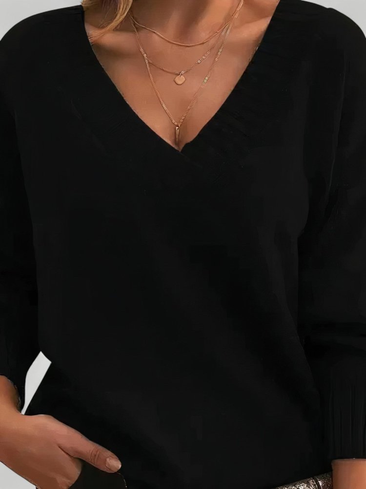 Pull en Cachemire Chic à Col V 1 - Mode Lumière