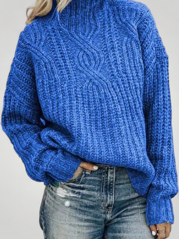 Pull en Tricot Élégant au Col Haut 4 - Mode Lumière