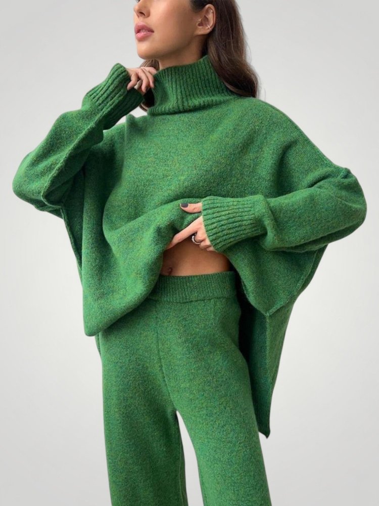 Ensemble Pull et Pantalon Oversize Femme Élégants et Confortables 1 - Mode Lumière