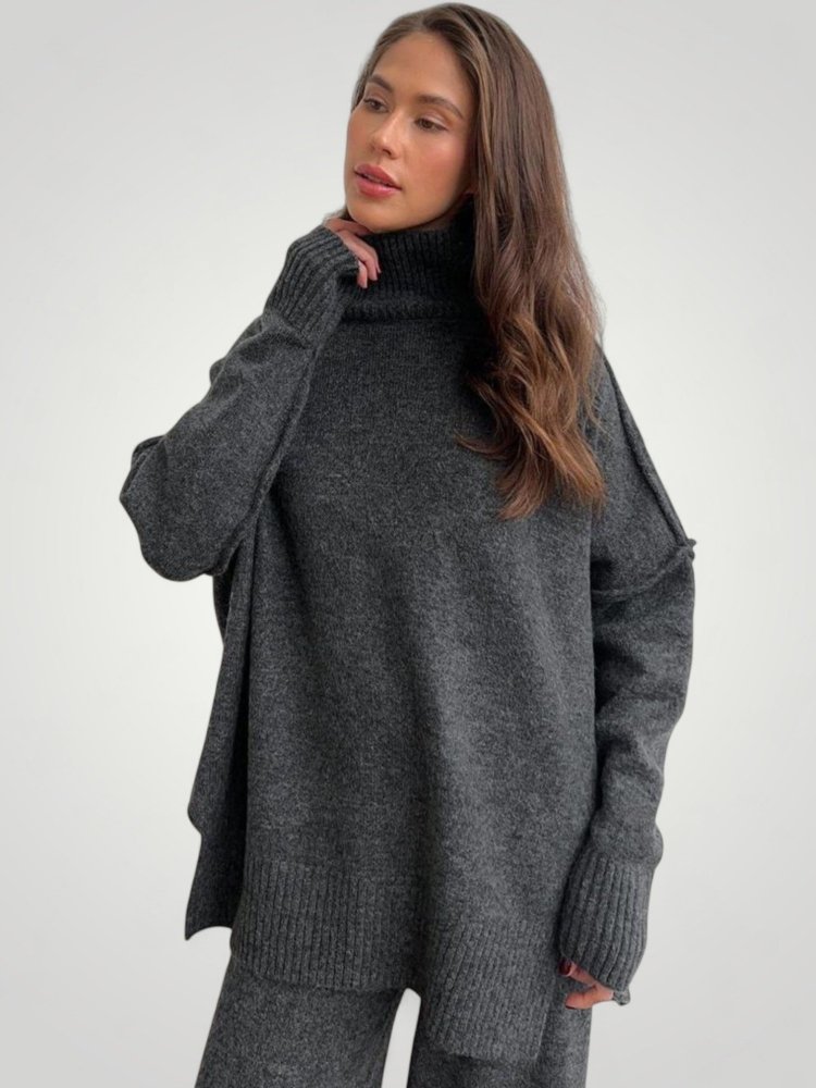 Ensemble Pull et Pantalon Oversize Femme Élégants et Confortables 8 - Mode Lumière
