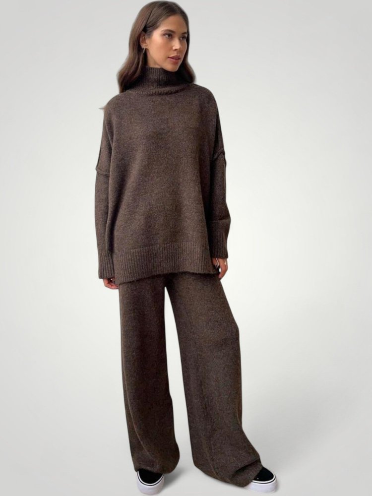 Ensemble Pull et Pantalon Oversize Femme Élégants et Confortables 6 - Mode Lumière