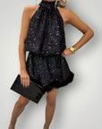 Robe Élégante Femme à Paillettes Glamour 5