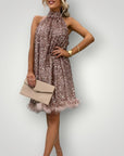 Robe Élégante Femme à Paillettes Glamour 7