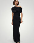 Robe Maxi Femme Élégante à Épaules Dénudées