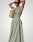 Robe Maxi Moulante Femme au Style Élégant