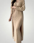 Robe Maxi Tricotée Femme Élégante et Confortable