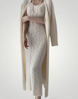 Robe Maxi Tricotée Femme Élégante et Confortable