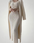 Robe Maxi Tricotée Femme Élégante et Confortable