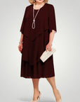 Robe Midi Femme Chic au Design Élégant