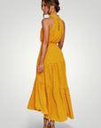 Robe Midi Femme Élégante à Pois Confortable