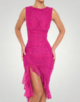 Robe Midi Femme Chic au Style Élégant