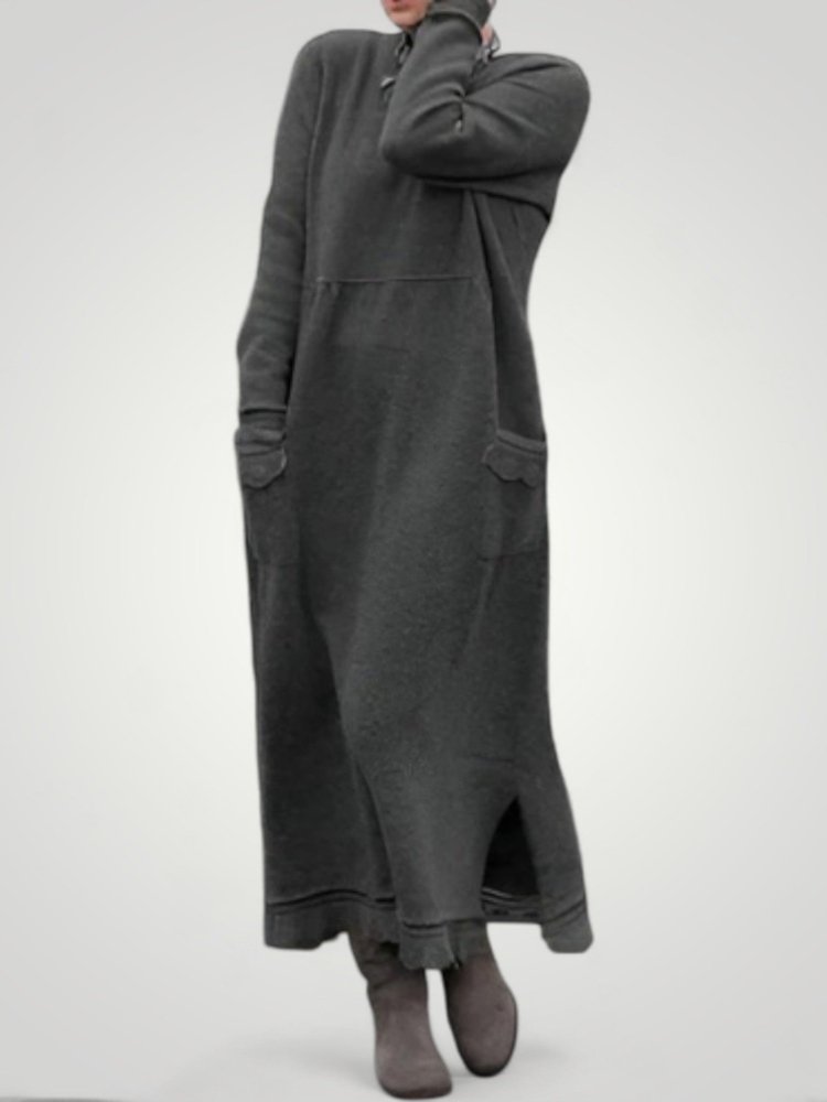 Robe d'Hiver Chic avec Silhouette Flatteuse 0