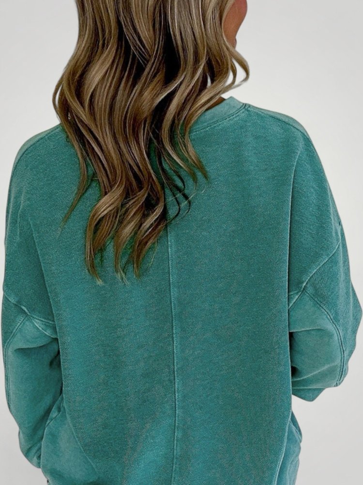 Sweat-shirt Chic Décontracté à Décolleté Élégant 2 - Mode Lumière