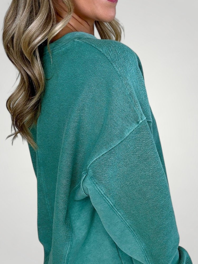 Sweat-shirt Chic Décontracté à Décolleté Élégant 3 - Mode Lumière
