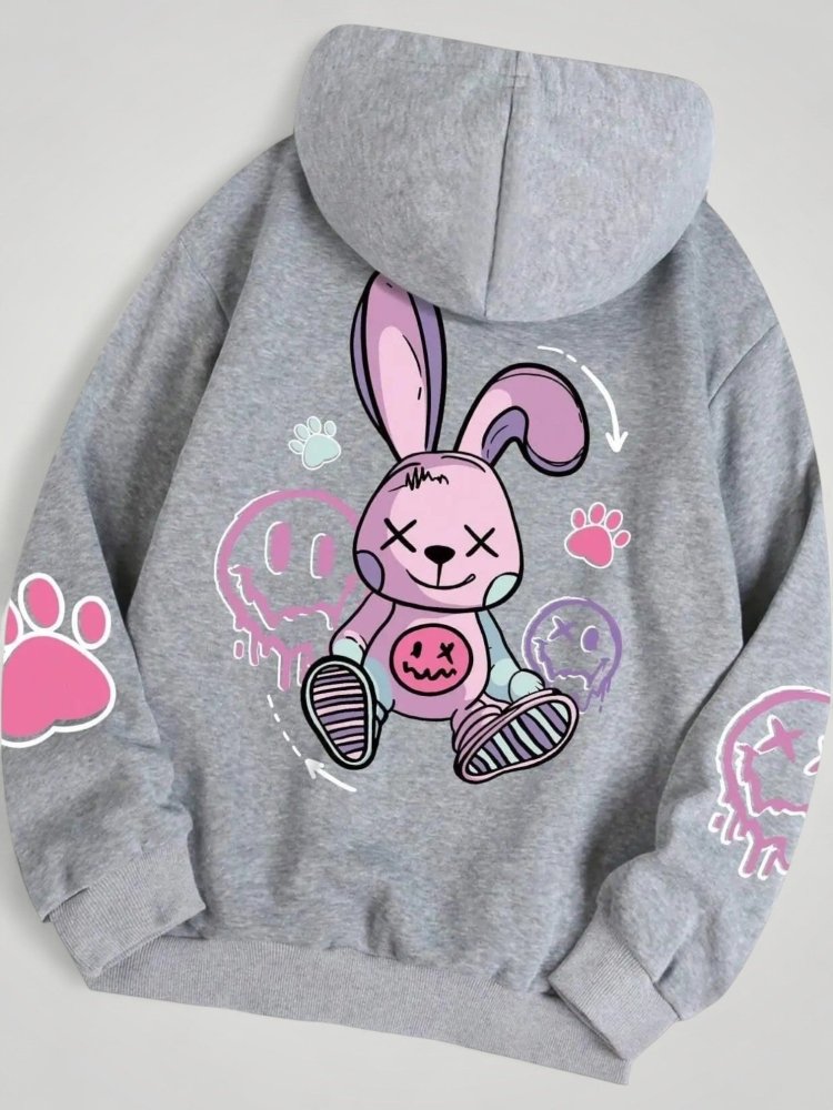 Sweat à Capuche Imprimé Style Urbain 3 - Mode Lumière