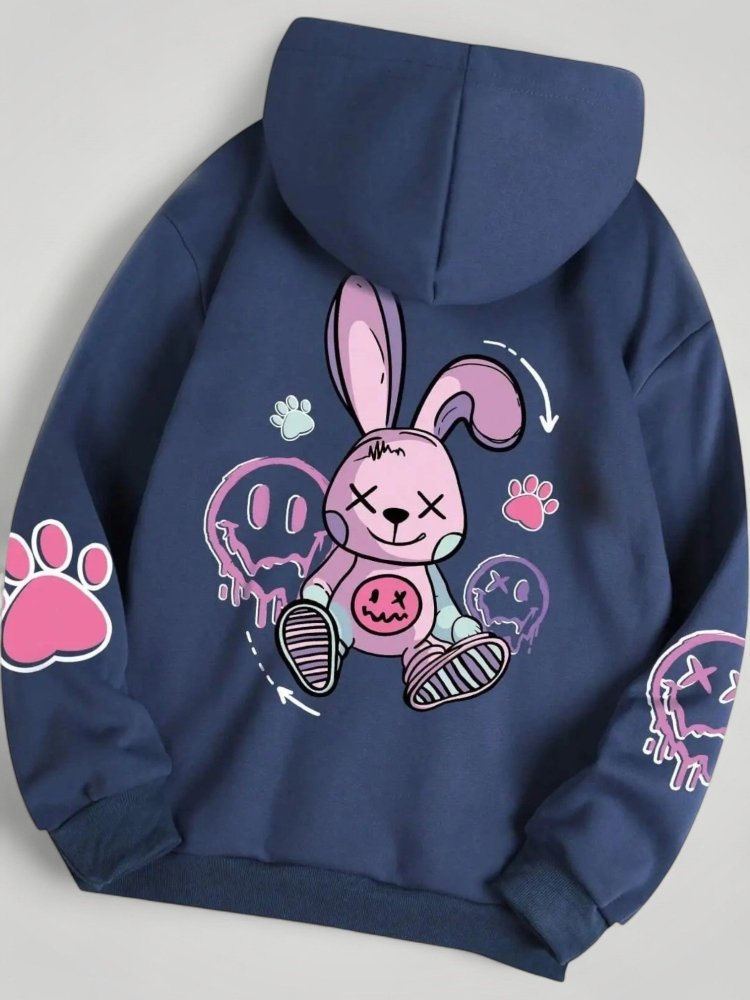 Sweat à Capuche Imprimé Style Urbain 5 - Mode Lumière