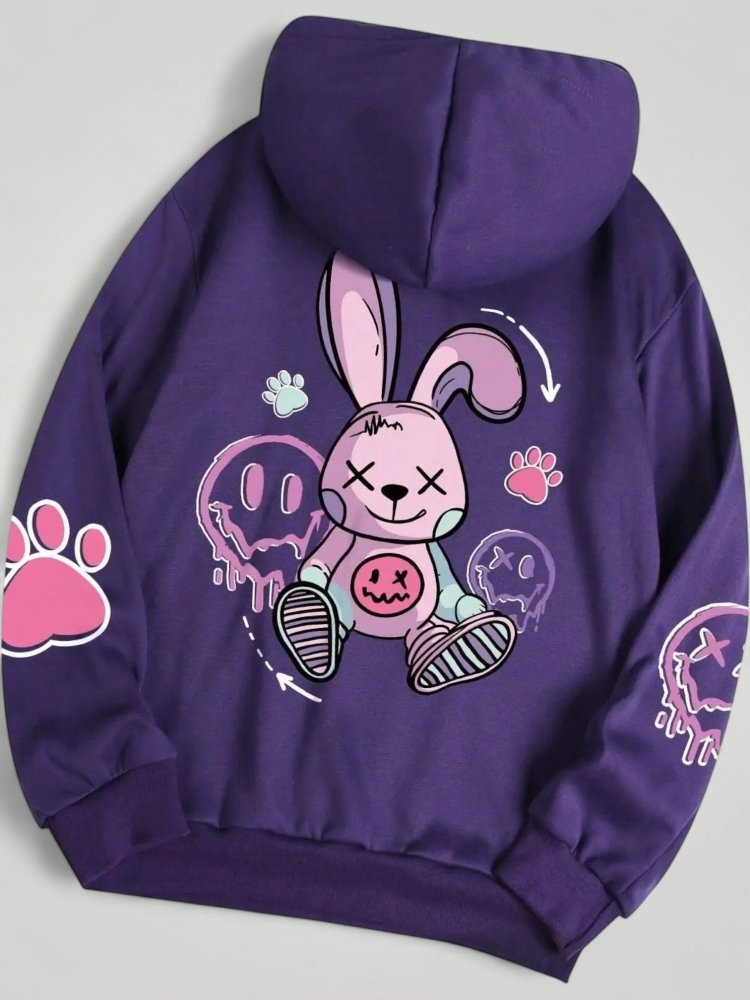 Sweat à Capuche Imprimé Style Urbain 6 - Mode Lumière