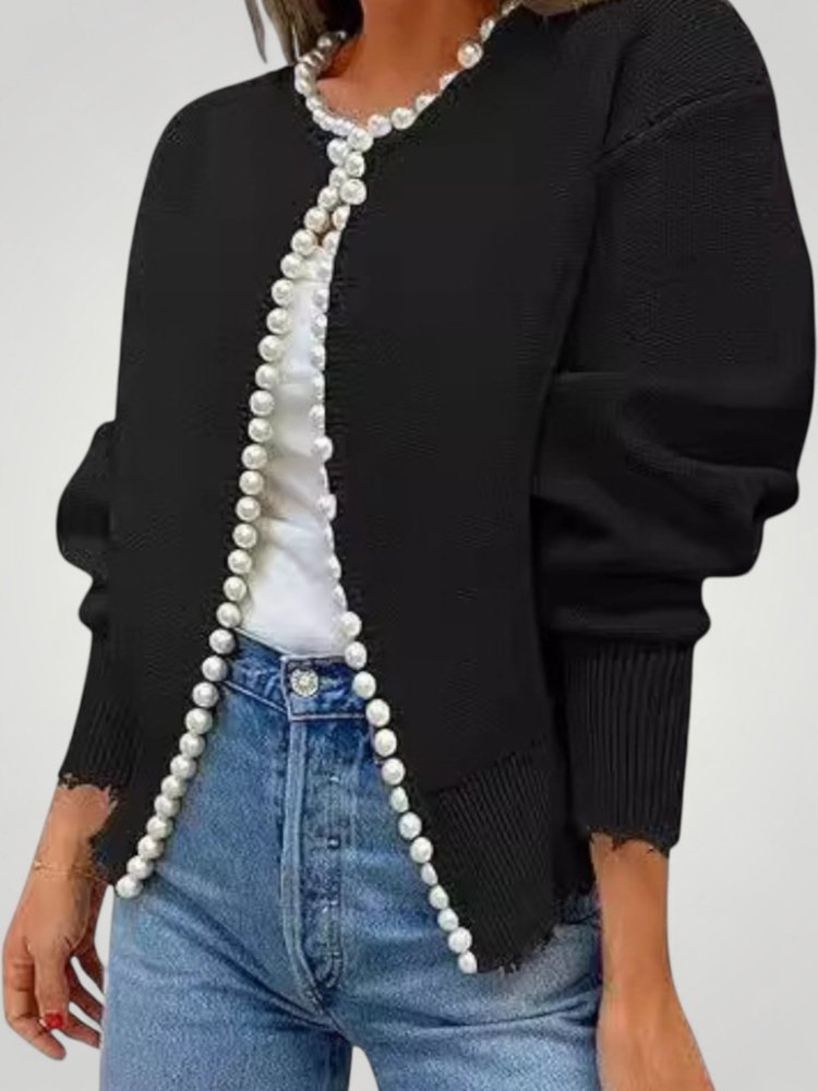 Veste Cardigan Élégante avec Broderies Raffinées 1 - Mode Lumière