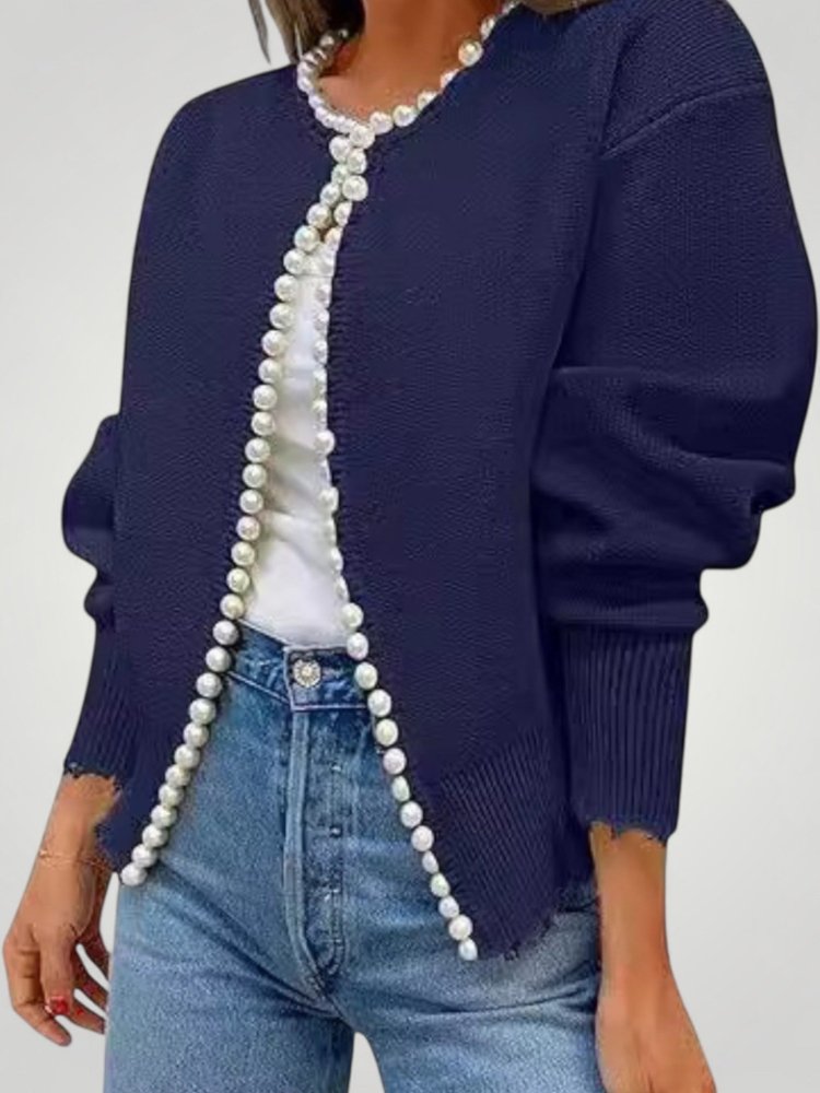 Veste Cardigan Élégante avec Broderies Raffinées 2 - Mode Lumière