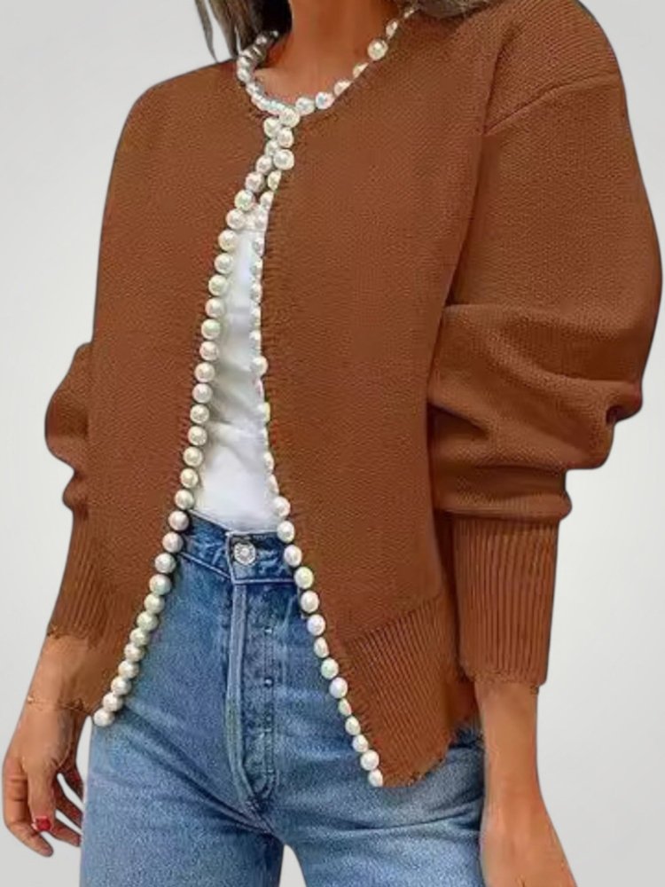 Veste Cardigan Élégante avec Broderies Raffinées 3 - Mode Lumière