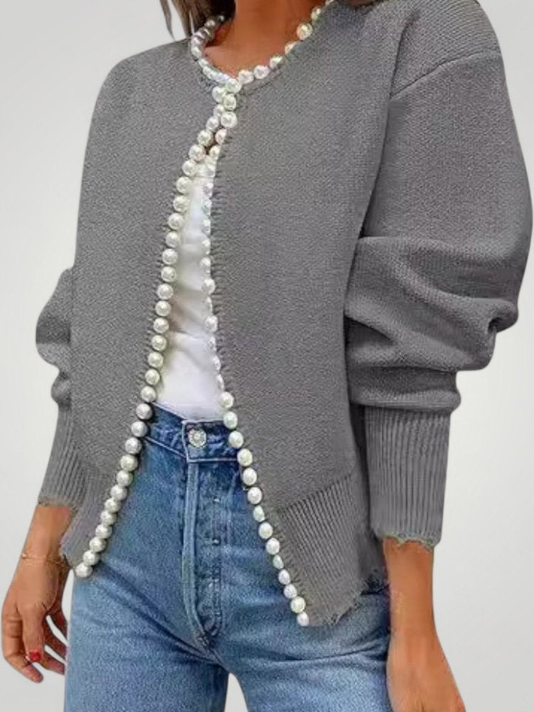 Veste Cardigan Élégante avec Broderies Raffinées 4 - Mode Lumière