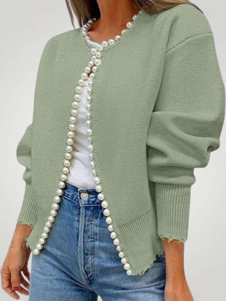 Veste Cardigan Élégante avec Broderies Raffinées 5 - Mode Lumière