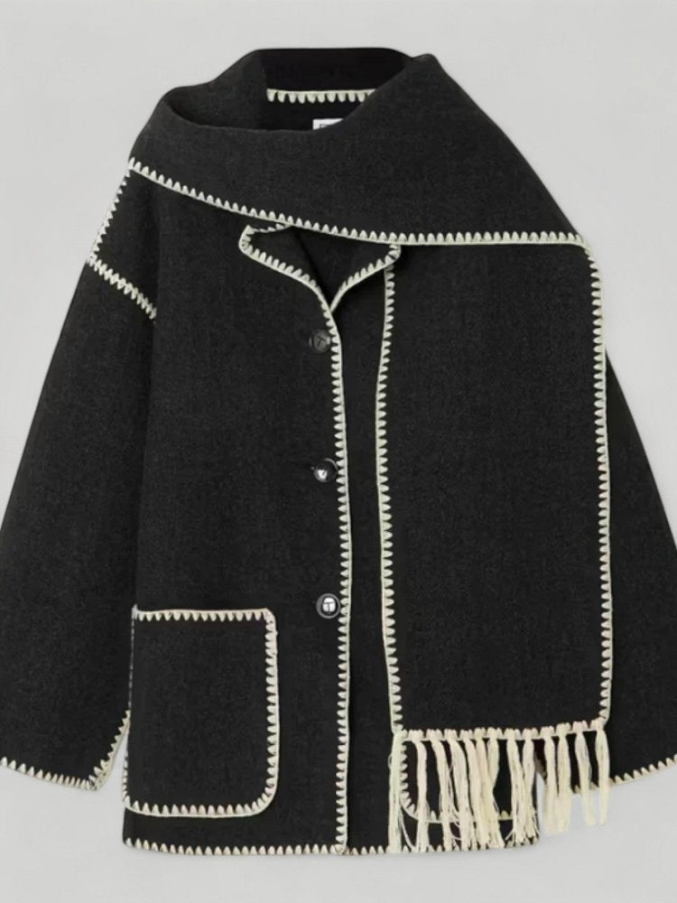 Veste Élégante avec Col Écharpe Confortable 4 - Mode Lumière