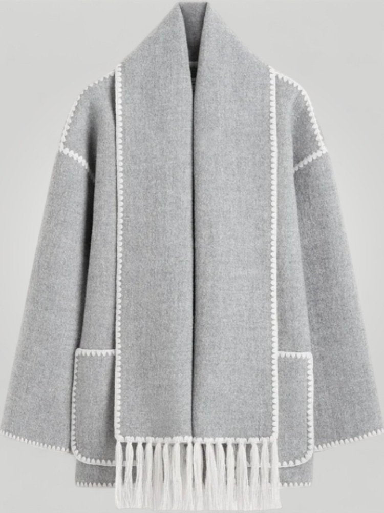 Veste Élégante avec Col Écharpe Confortable 3 - Mode Lumière