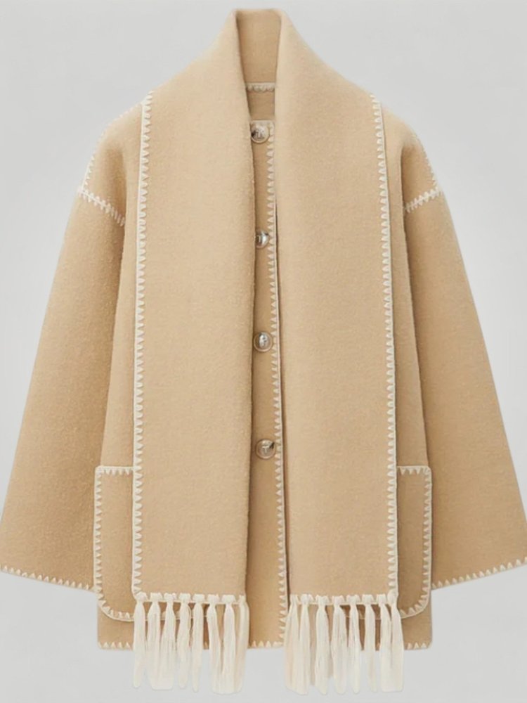 Veste Élégante avec Col Écharpe Confortable 5 - Mode Lumière