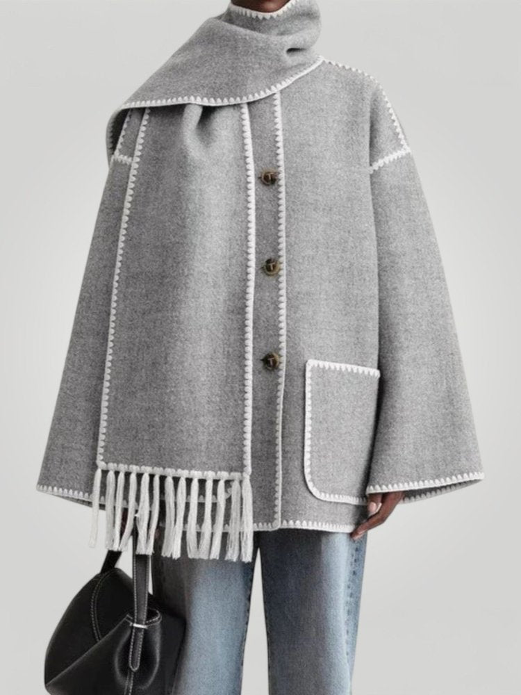 Veste Élégante avec Col Écharpe Confortable 1 - Mode Lumière