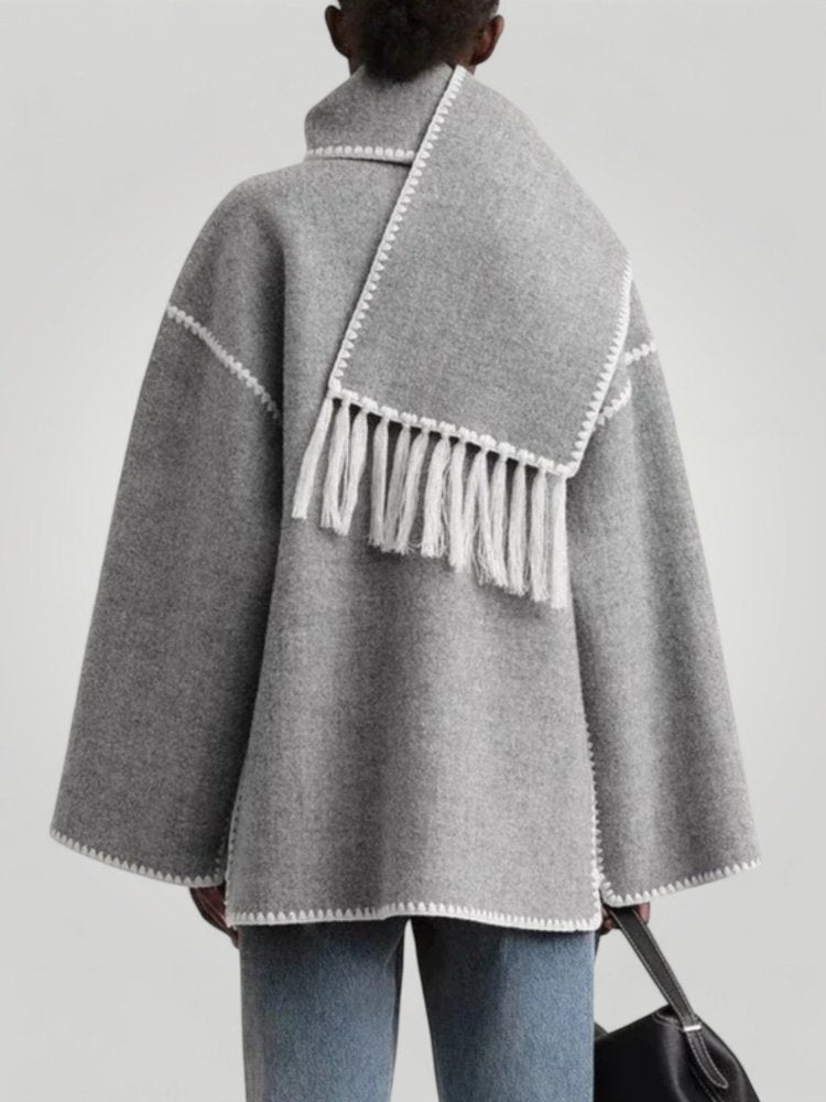 Veste Élégante avec Col Écharpe Confortable 2 - Mode Lumière