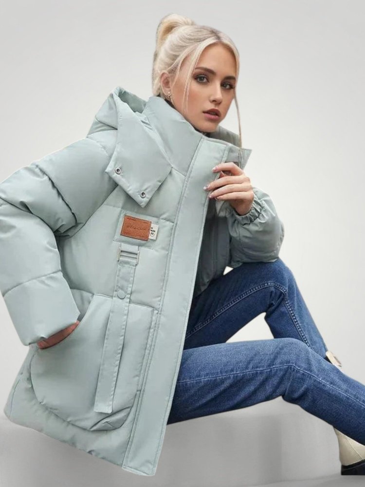 Veste d'Hiver Matelassée Imperméable avec Capuche 5 - Mode Lumière