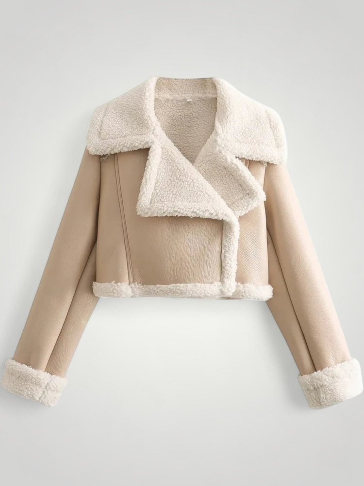 Veste en Similicuir Doublure Douce Élégante 2 - Mode Lumière