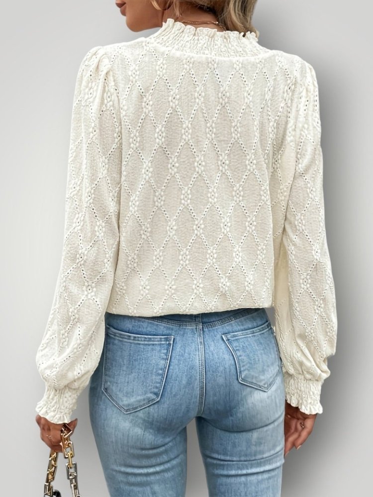 Blouse Élégante à Col Montant 2