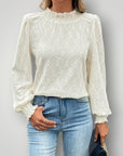 Blouse Élégante à Col Montant 1