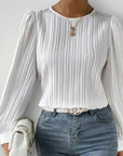 Blouse Femme Plissée Chic et Confortable 1