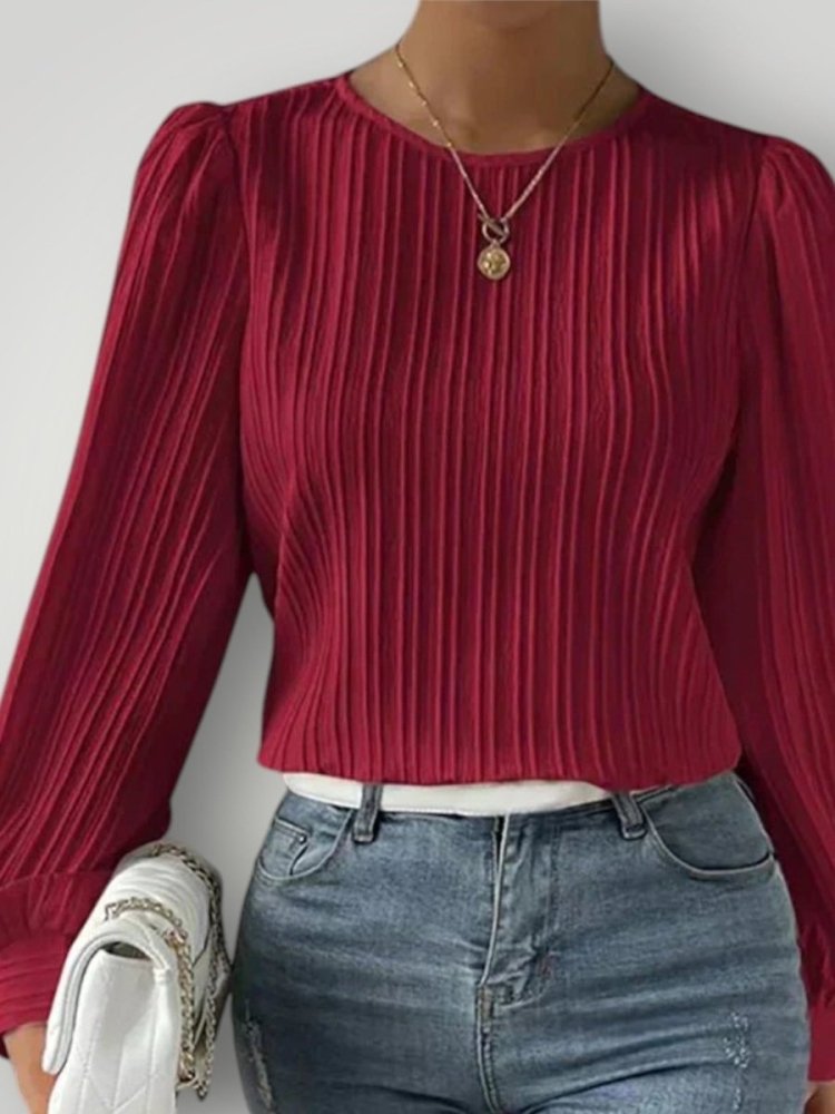 Blouse Femme Plissée Chic et Confortable 5