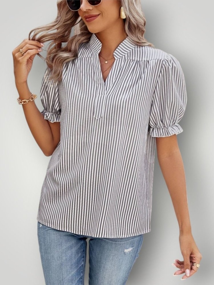 Blouse Femme Rayée Élégante et Confortable 3